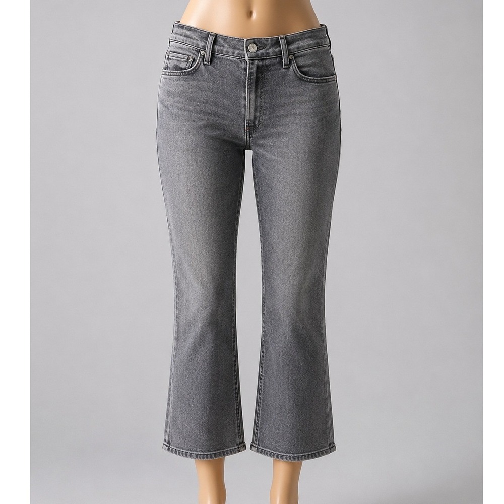 Citizens of Humanity Demy Cropped Flare Grey Vintage Wash Jeans High Rise 28